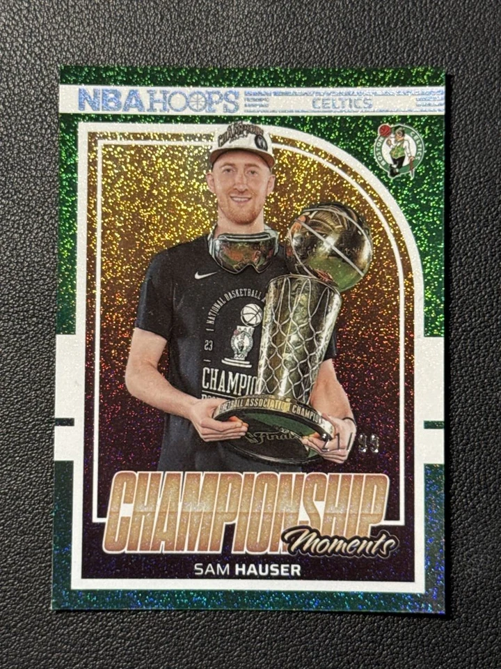 2024-25 Panini Hoops Championship Moments Sam Hauser 21/99 #8 - Image 1 of 3