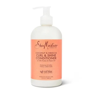SheaMoisture Curl and Shine Conditioner For Curly Hair (Coconut & Hibiscus) 13oz - Picture 1 of 7