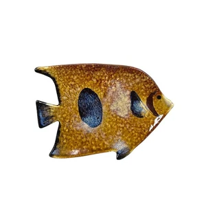 Unique vintage Ceramic Fish Plate Dish Coastal Decor Beach House Decor - Picture 1 of 6