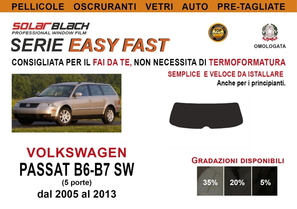 Pellicole Oscuranti Vetri Pre Tagliate VW Passat SW 5p 05-13 solo lunotto EF - Imagen 1 de 1