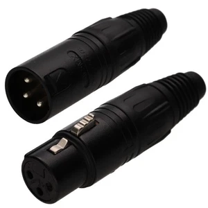 Neutrik macho/hembra 3 pines XLR línea de micrófono enchufe/enchufe terminal de soldadura - Imagen 1 de 9