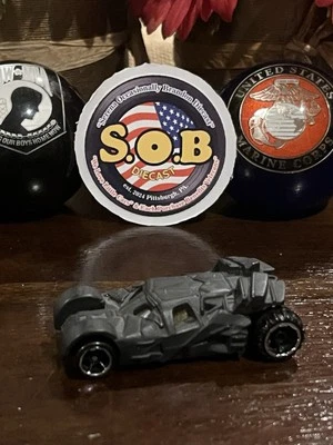 Hot Wheels Dark Knight Batman Batmobile Tumbler Black Diecast 1:64 UsedNMcond - Image 1 of 4