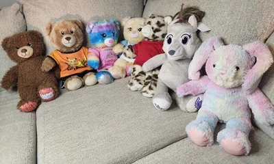 Lote Diverso de 7 Build A Bear Bears - Imagem 1 de 4