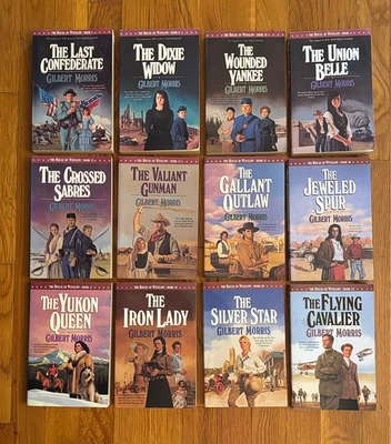 GILBERT MORRIS BOOK LOT THE HOUSE OF WINSLOW SERIES CIVIL WAR RELIGIOUS - 12 PBS - Image 1 of 3