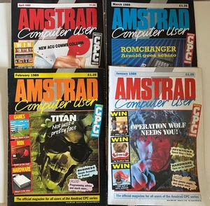 Amstrad Computer User Magazines X 4. January To April 1989 - Afbeelding 1 van 1