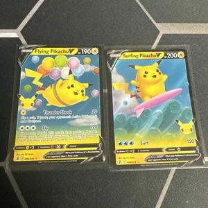 Pokémon TCG Surfing/Flying Pikachu V Lot - Picture 1 of 12