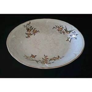 Vintage Bird Floral Oval Bowl Dish Decorative Serving Platter Decor 9.5" - Picture 1 of 7