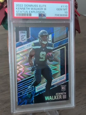 2022 Panini Donruss Elite - Kenneth Walker III #110 Status Explosion /499 (RC) - Image 1 of 2