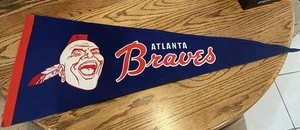 Winning Streak Cooperstown Collection Atlanta Braves Stitched Felt Pennant - Picture 1 of 2