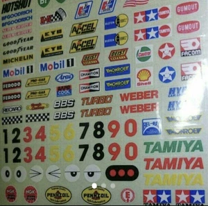 TAMIYA Mini 4WD Sticker Set White Tag Discontinued Model Car Customization - Picture 1 of 1