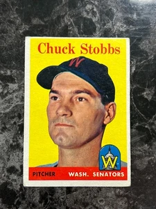 1958 Topps - Chuck Stobbs #239 en muy buen estado-ex @qq02 - Imagen 1 de 2