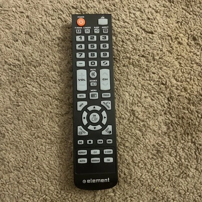 Element WS-1688 TV Video Remote Control TY-49B JX-9050 GENUINE OEM WS-1688-3 - Image 1 of 2