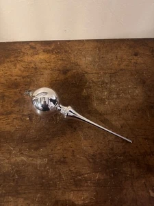 Endstück mundgeblasen Silber Quecksilber Glas Ornament 12" - Bild 1 von 3
