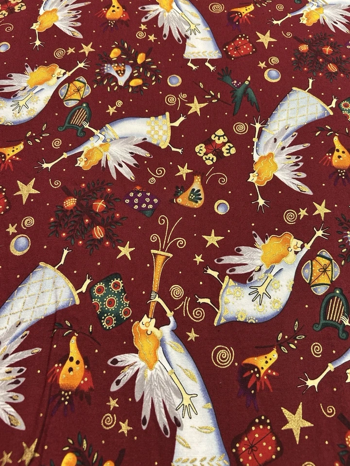 Voces Elevadas Alexander Henry Telas POR Acolchado Costura Navidad Vacaciones Foto 1 de 4