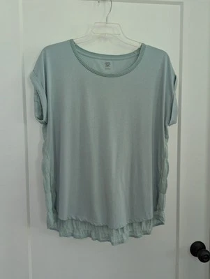 Top de gasa Good Hart Matilda Jane grande tejido verde menta manga corta Foto 1 de 4