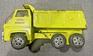 Tonka 1973 Dump Truck #2585 Lime Green Hydraulic Metal Pressed Steel - Complete - Picture 1 of 11