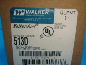 WALKER 513D Two Duplex Outlet Fittings 15AMP 125V - Picture 1 of 1