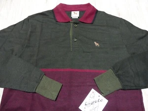 vtg 1970s COYOTE Argo Polo Shirt MEDIUM SLIM Poly Cotton NEW Red Green USA - Picture 1 of 14