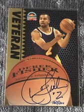 1997 Score Board Auto Basketball Signatures Gold /300 Derek Fisher Auto