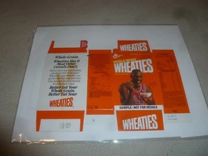 NUEVO DE LOTE MICHAEL AIR JORDAN WHEATIES CAJA 1 1991 CEREAL SIN USAR PLANO NUEVO MUESTRA RARA 23 - Imagen 1 de 7