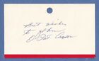 Baseball Player PAT COOPER (1946-47, d.1993) Autographed 3X5 Index Card