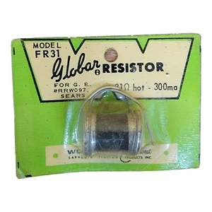 Resistencias Globar Modelo FR31 - 31 Ohms Caliente 300ma - Nuevo de Lote Antiguo - Imagen 1 de 3
