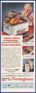 Vintage 1951 WESTINGHOUSE Electric Roaster Kitchen Appliance 1950's Print Ad - Picture 1 of 1