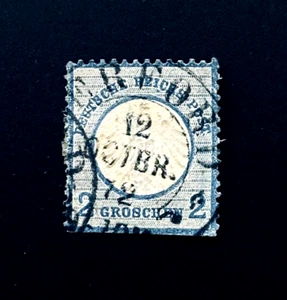 Germany Stamp - 1872 Imperial Eagle Embossed Small Shield Sn 5 Used  r63 - Picture 1 of 2