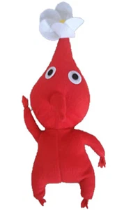 Handmade 12" PIKMIN 2 Plush Doll RED WHITE FLOWER - Picture 1 of 1
