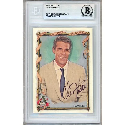 Chris Fowler Signed 2023 Topps Allen and Ginter #254 Beckett BAS Slabbed Auto - Image 1 of 4