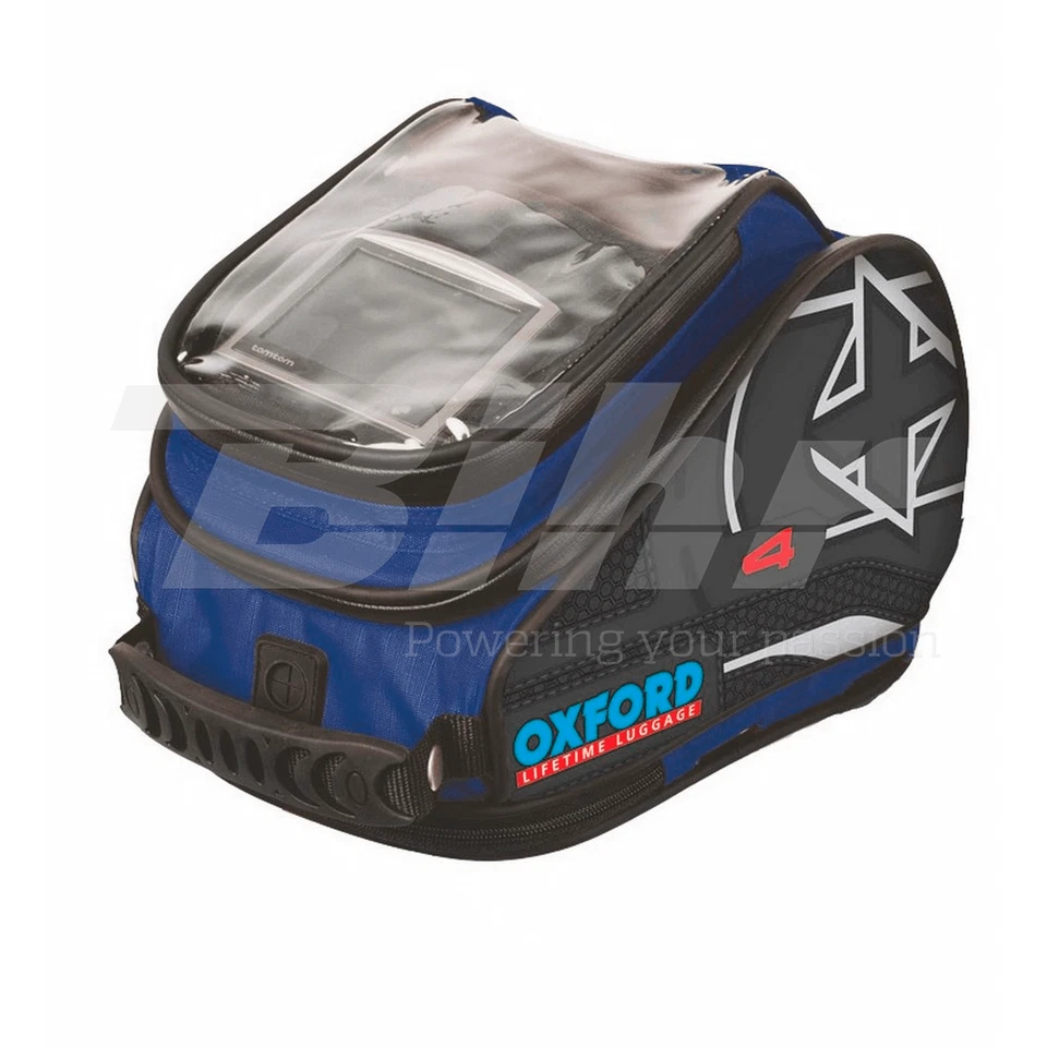 OXFORD X4 Ouverture Rapide Moto Sac Réservoir Set Bleu (OL277) - Photo 1/1