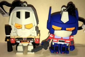Transformers Bag Clip Optimus Prime Megatron figural bagclip Autobot Decepticon - Picture 1 of 5
