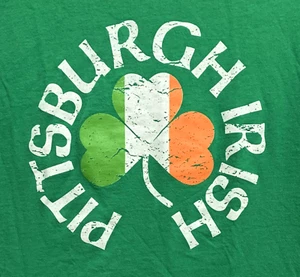 T-Shirt SM "Pittsburgh Irish" Clover T-Shirt - Picture 1 of 2