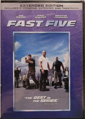 Fast Five Extended Edition (DVD, 2011) Vin Diesel, Dwayne Johnson - New, Sealed! - Image 1 of 2
