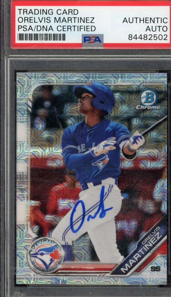 Orelvis Martinez PSA DNA Signed 2019 Bowman Chrome Autograph - Image 1 of 1