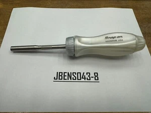 Snap-on Tools NEW PEARL WHITE Hard Grip Ratcheting Screwdriver No Bits SSDMR4BPW - Bild 1 von 10