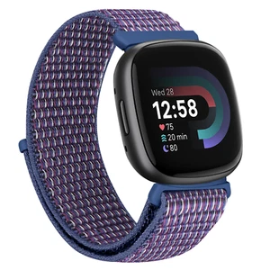 Woven Nylon Strap Sport Wristband Watch Band For Fitbit Versa 4 /3  Sense 2 - Picture 1 of 24