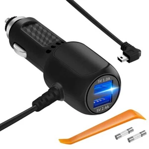 Dash Cam Charger Car Dash Cam Usb Power Cable Cord Vehicle Charging Adapter For - Picture 1 of 7