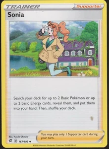 Tarjeta de Entrenador Sonia Pokemon JCC SS Rebel Clash 167/192 - Imagen 1 de 1
