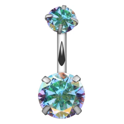 Anillo de cristal para el vientre pendiente piercing para el ombligo anillos piercing para hélice J Foto 1 de 4