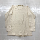 Vintage St Johns Bay Plain White Long Sleeve Round Neck Overshirt Adult Size L