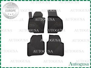 NEW LHD BLACK RUBBER FLOOR MATS LINERS ALL WEATHER FOR SKODA SUPERB 2008-2015 - Picture 1 of 6