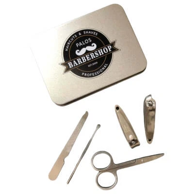 Maniküre Set 5 teilig Nagelschere Nagelknipser Ohrreiniger Geschenkset Metallbox - Bild 1 von 2