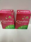 LOT OF 2 CAREFREE THONG PANTIE LINERS REGULAR UNSCENTED  49 COUNT