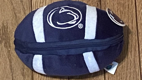 Vintage! New Penn State Nittany Lions Football Zipper Plush Teddy Bear Surprise Cover