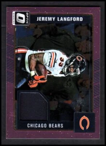 Camiseta deportiva Donruss Optic Threads 2016 rosa #13 de Jeremy Langford Bears - casi nueva - nueva como nueva - Imagen 1 de 2