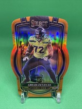 ABRAHAM LUCAS 2022 Select Club Level Die Cut Orange Prizm  RC 30/199 Seahawks