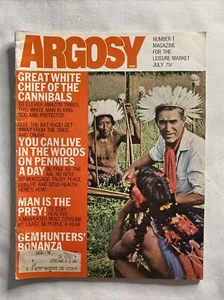 1971 July, Argosy Magazine Great White Chief Of The Cannibals (CP338) - Picture 1 of 3