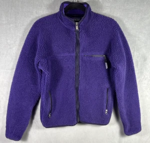 Vtg Patagonia Purple Deep Pile Retro Fleece 90s USA Made 25511 Men's Size Small - Picture 1 of 7