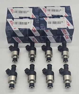 8Pcs Genuine BOSCH OEM FUEL INJECTORS 17109596 For 96-00 CHEVROLET GMC 7.4L V8 - Image 1 of 4